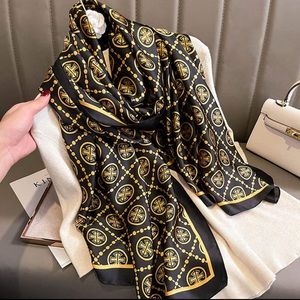 High quality long silk satin scarf 🧣